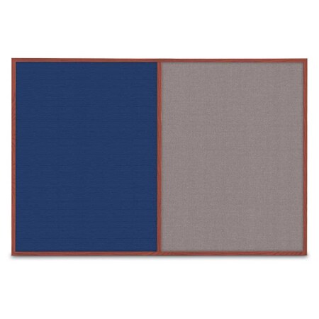 United Visual Products Slim Style Indoor Enclosed Corkboard, 42 UVRDS42SBH-BLACK-SURF